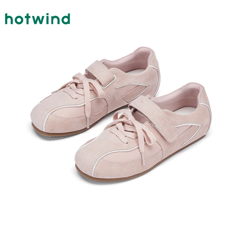 热风德训鞋开春穿搭2025年春季新款女士时尚软舒休闲鞋H11W25131