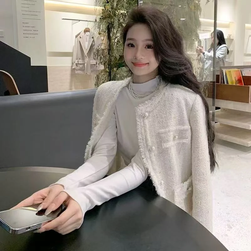 【现货+运费险】小香风短外套女装春装时尚百搭气质名媛款Q316