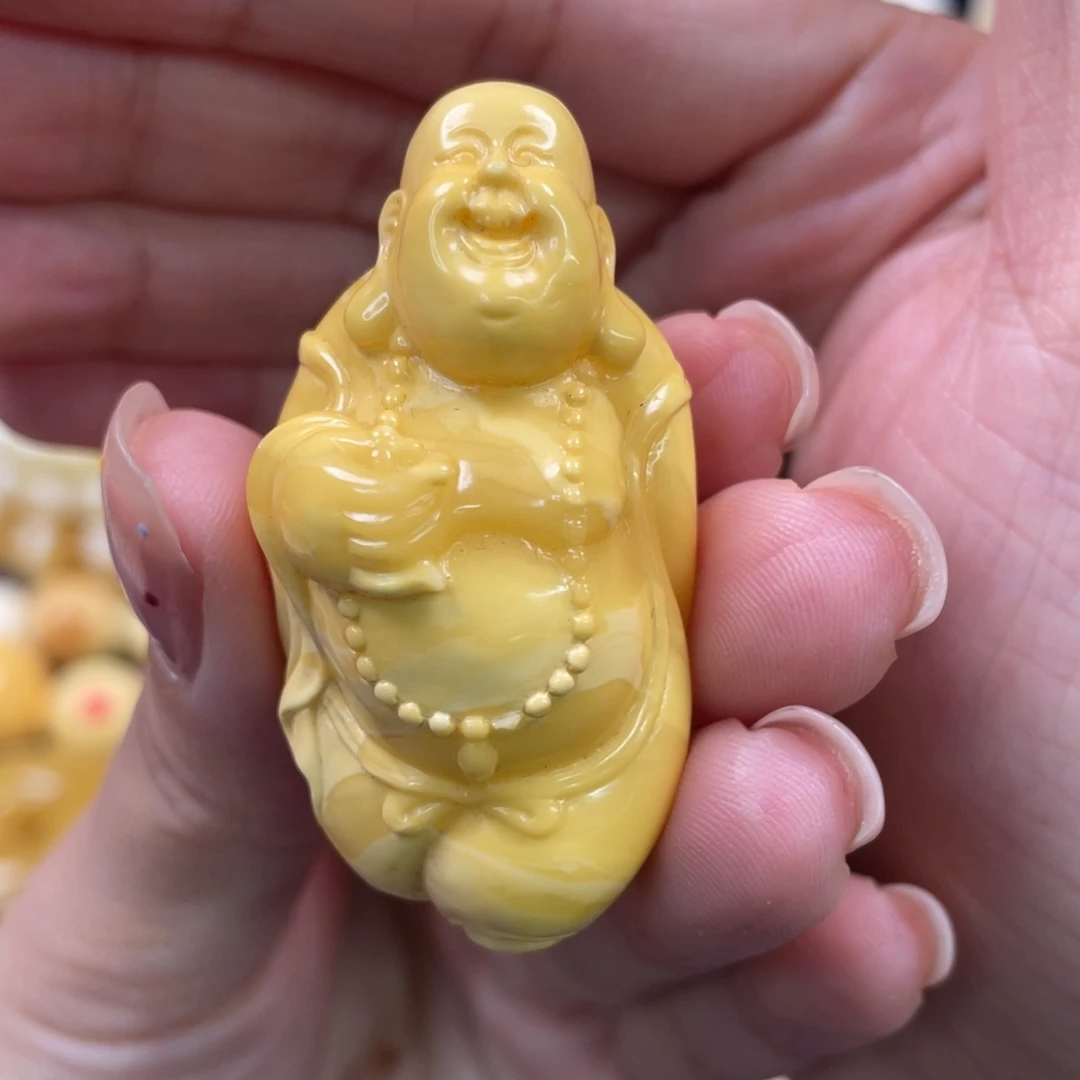 裸石蜜蜡未镶嵌琥珀蜜蜡雕刻件