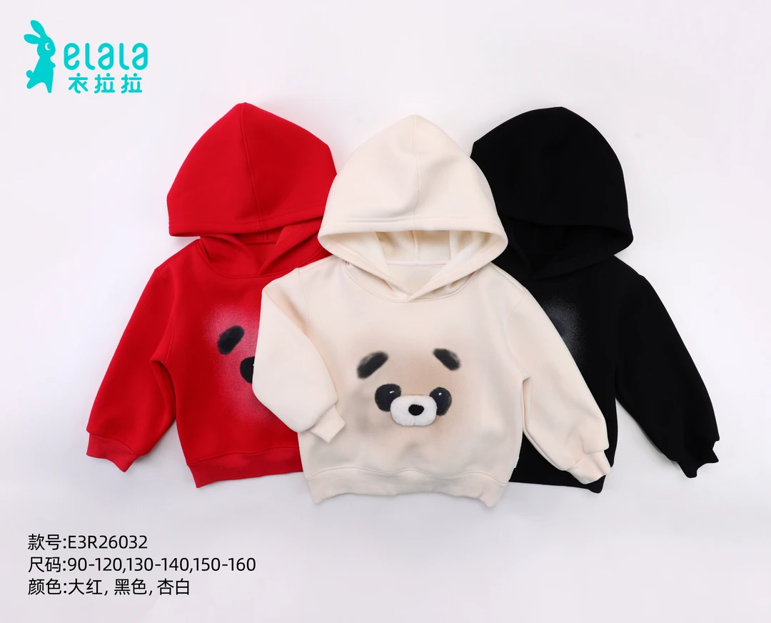 163号E26032气质熊宝套头上衣