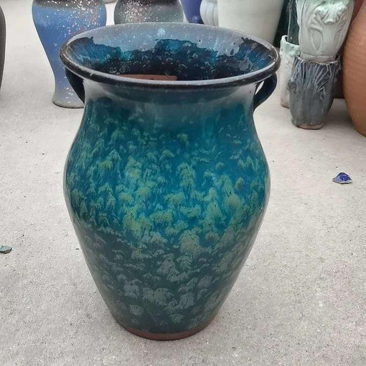 红陶口20高32一个盆子