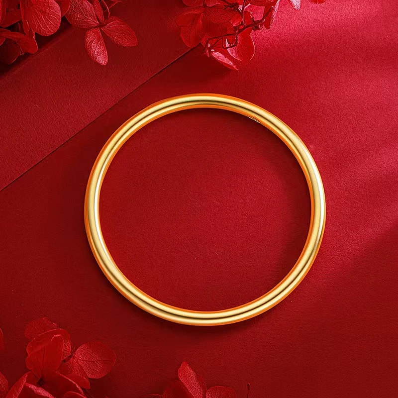 铜合金手镯 铜合金手镯|高定|4N传承素圈手镯女轻奢饰品时尚百搭