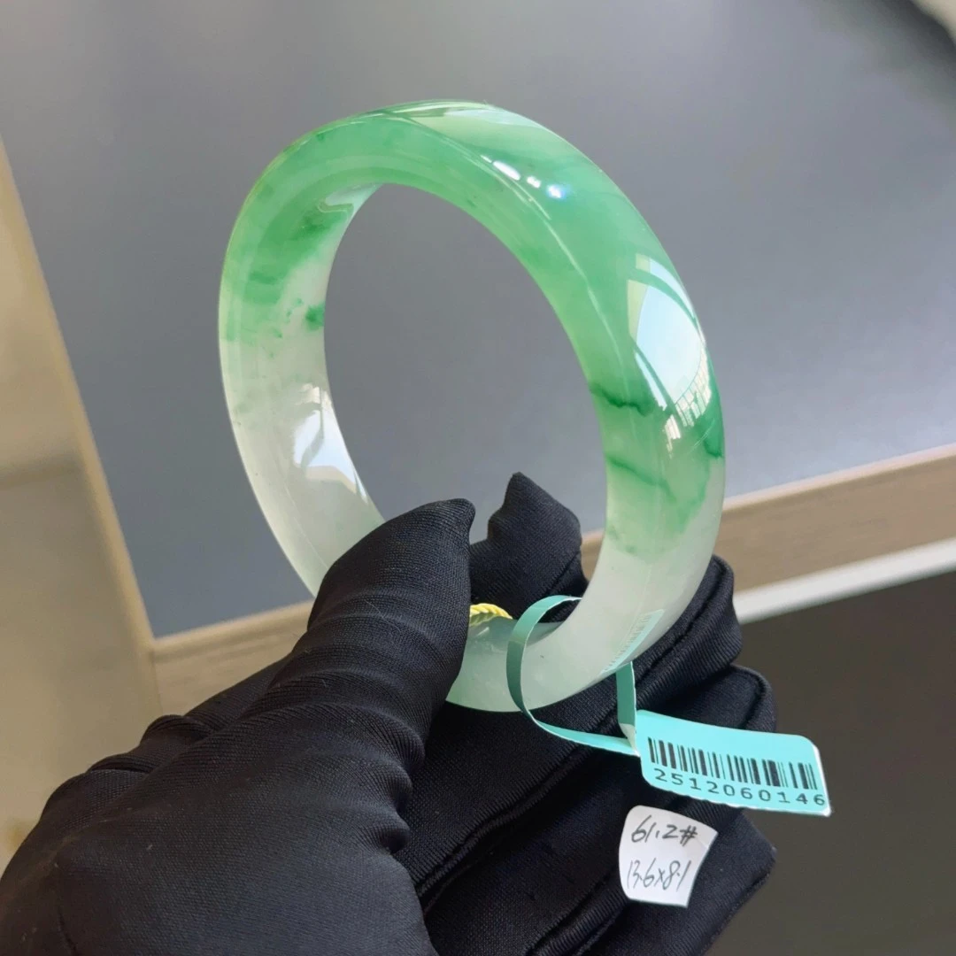 61.2圈口2512060146天然A货非洲翠手镯（撕毁标签概不退换