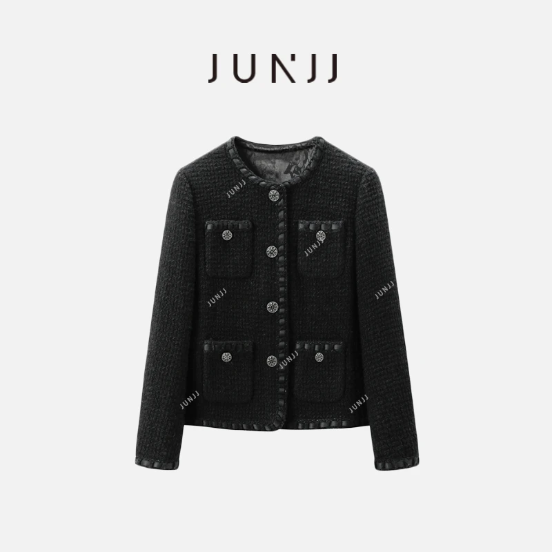 亦雯【黑罗马】2.0升级版80羊毛刘雯,白百何,宋慧乔同款秋冬厚外套