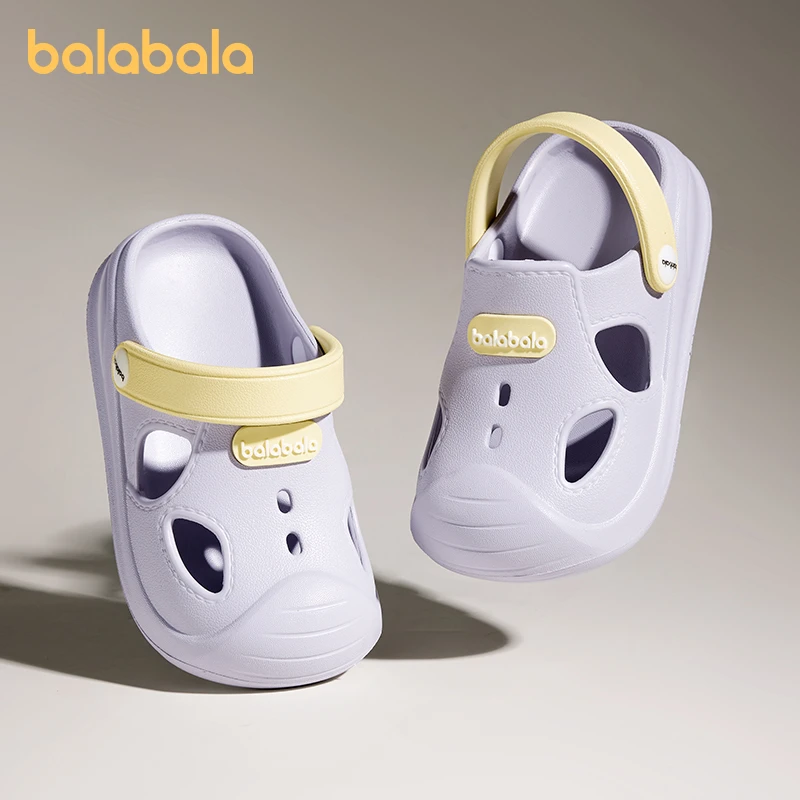巴拉巴拉儿童拖鞋男童夏季宝宝洞洞鞋包头婴幼儿防滑女童凉鞋
