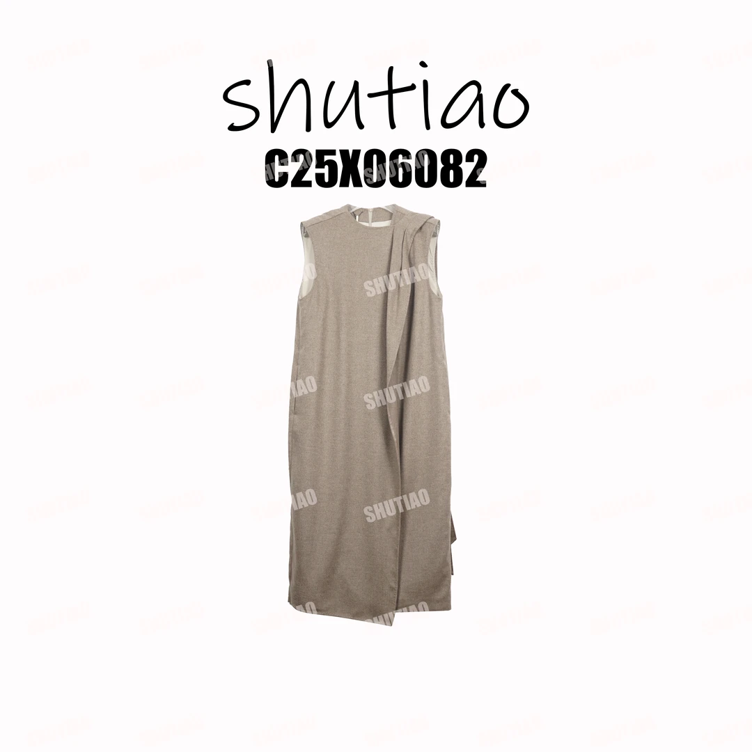 【SHUTIAO】2025秋冬：新款小众设计款连衣裙C25X06082