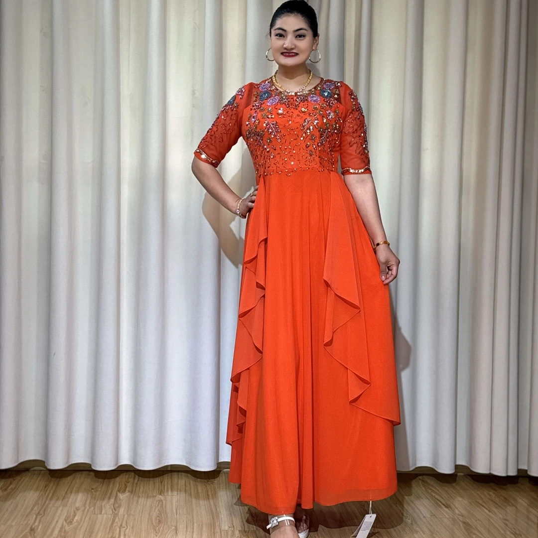 新款时尚晚礼服显瘦气质修身优雅长款高贵晚礼服