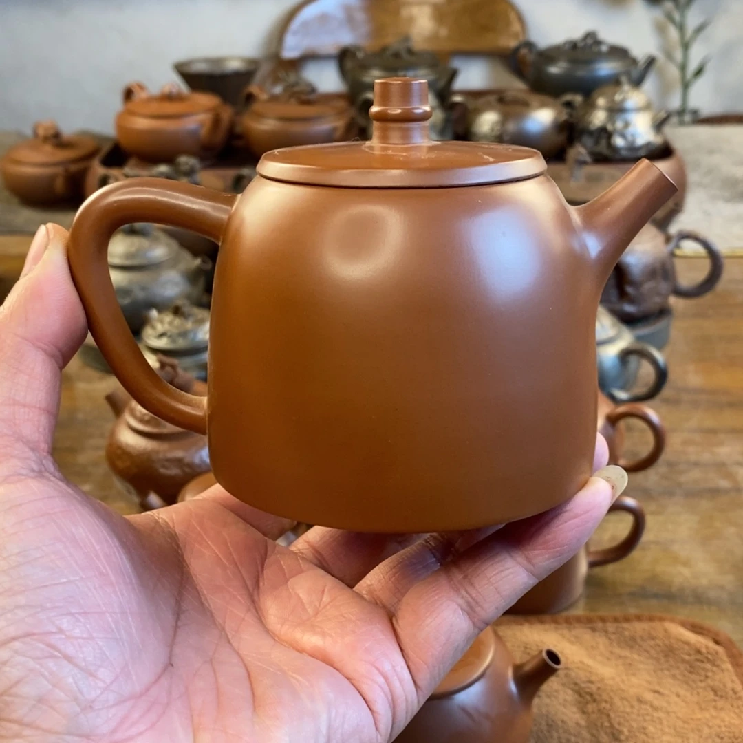微瑕放漏280cc坭兴陶茶壶