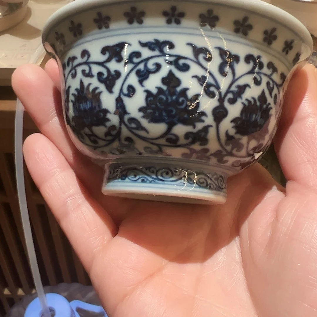 不晓堂柴窑花心内绘中号