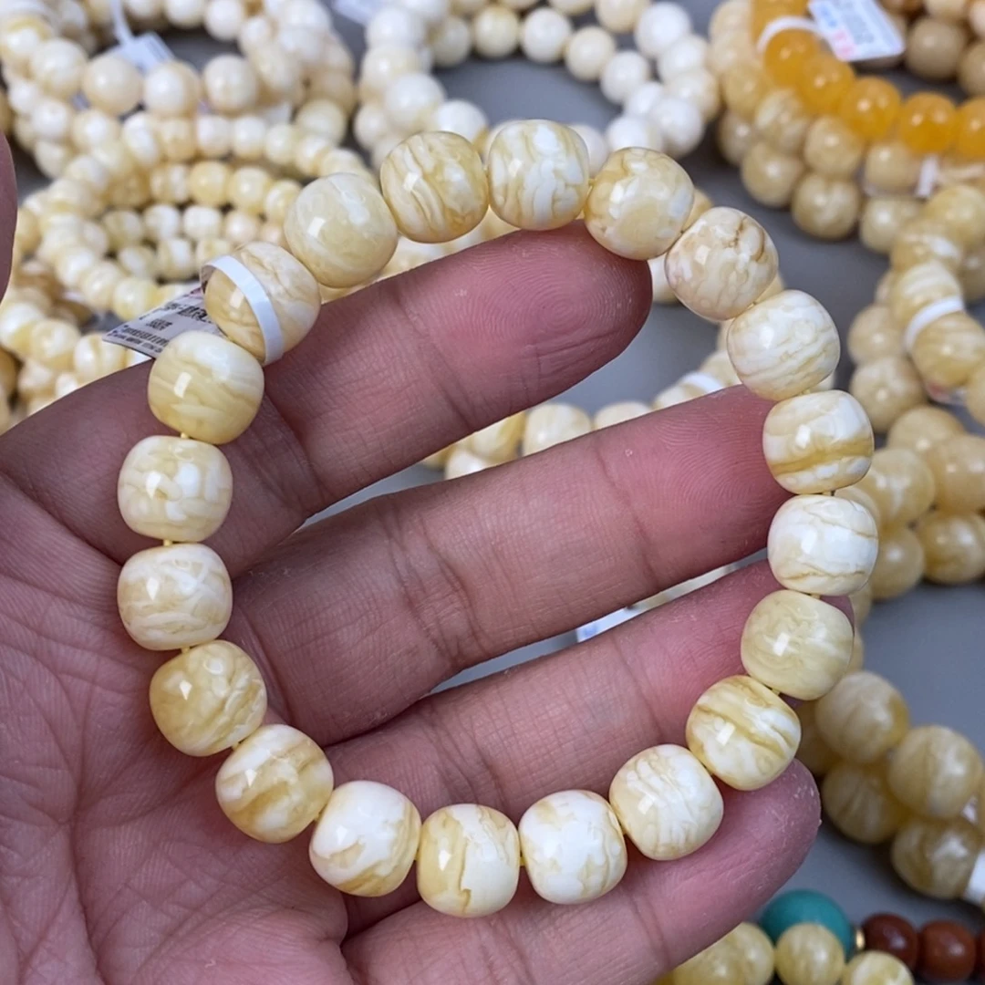 蜜蜡未镶嵌珠宝奇石11.5mm 18.3g虎皮千层