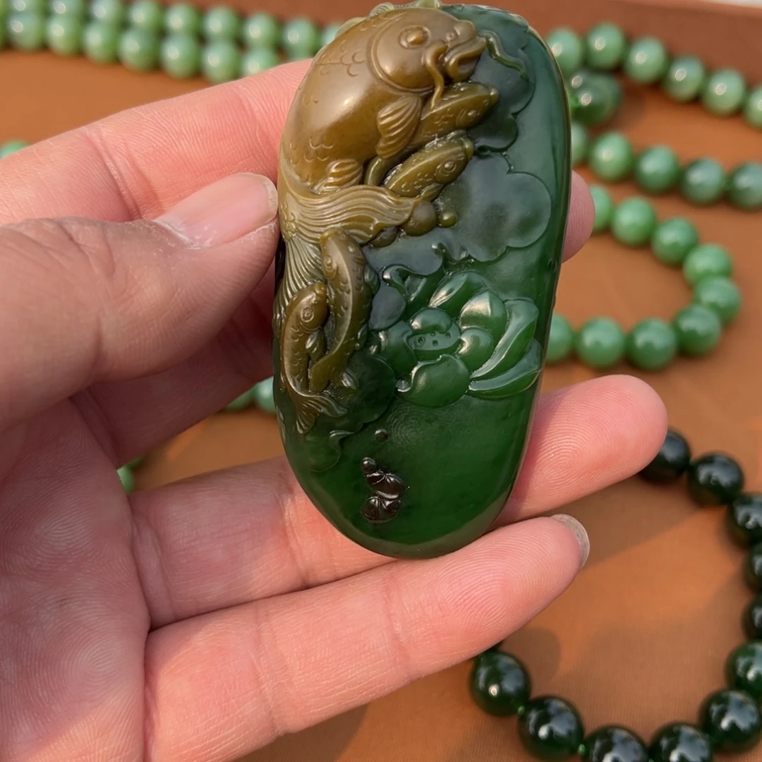 和田玉（碧玉）挂件未镶嵌
