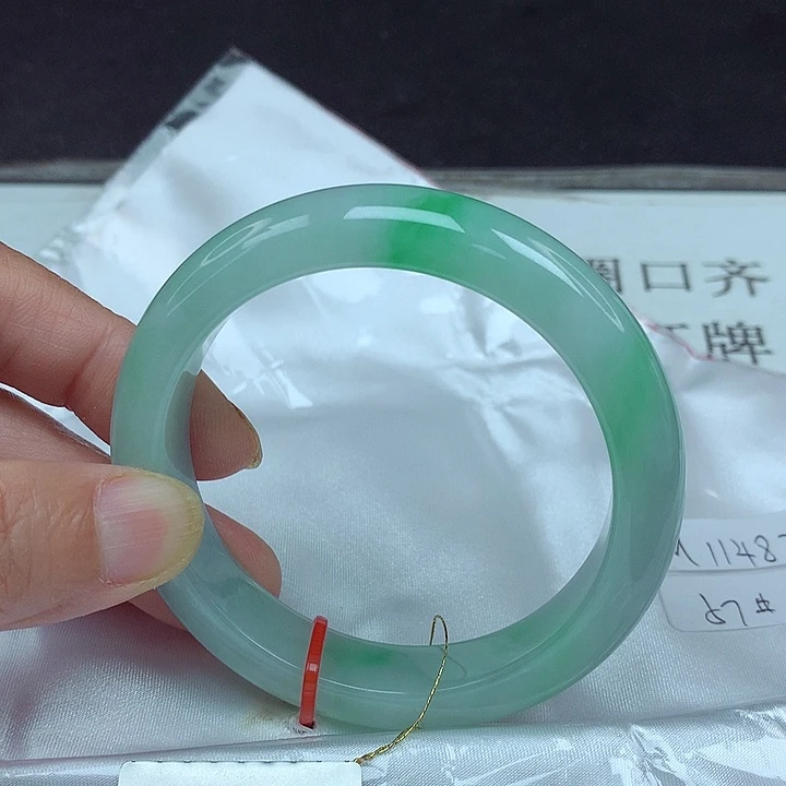 翡翠未镶嵌手镯57圈4832