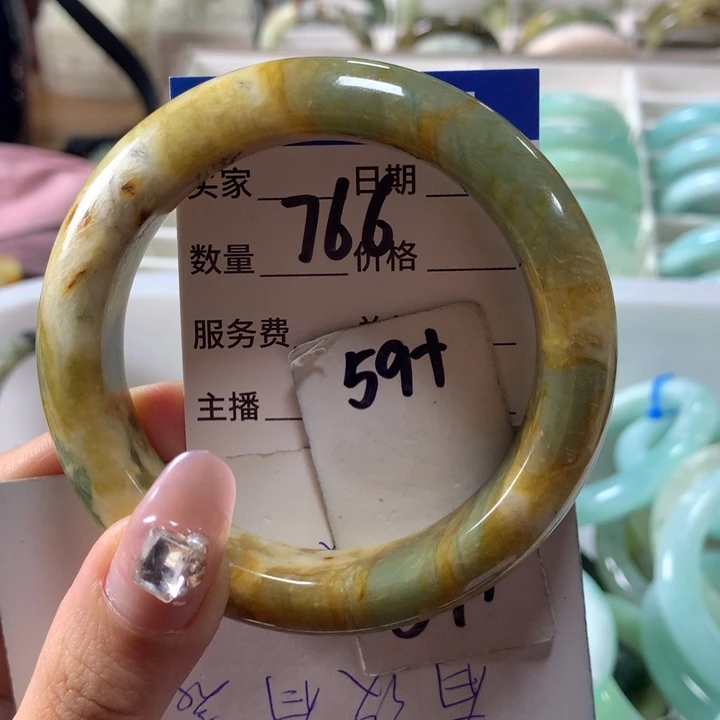 蛇纹石玉手镯未镶嵌766