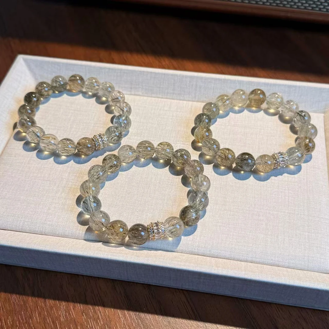 「必须发」绿碧玺发晶绿超七水晶手串手链颜色微差多样性发其一F238