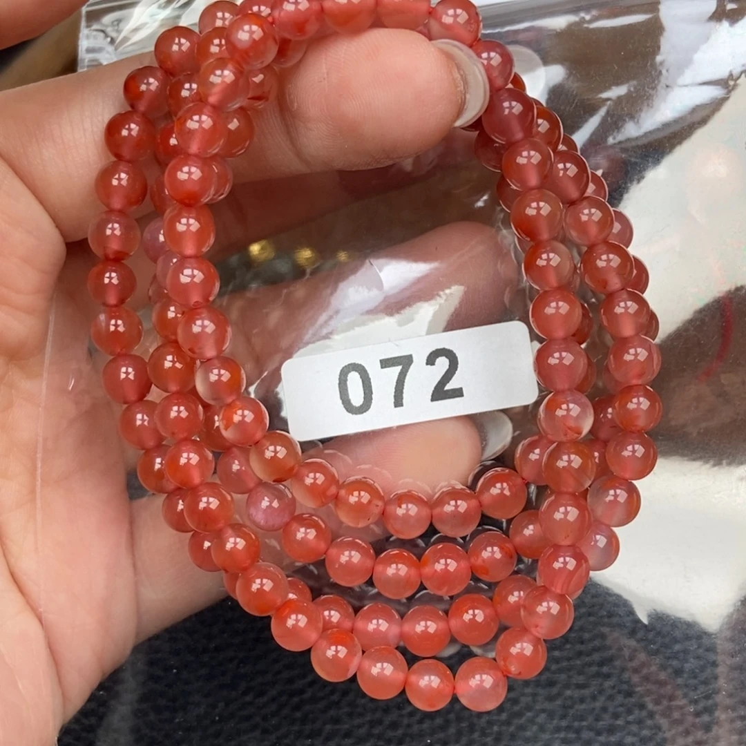 南红玛瑙未镶嵌手链