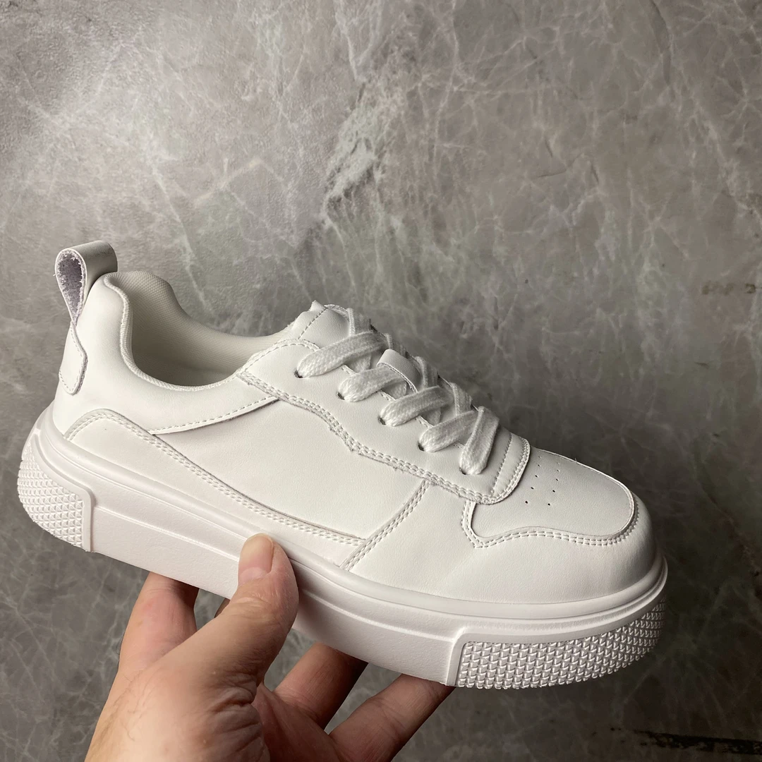 新款牛皮小白鞋8819白色