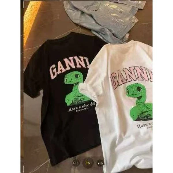 大码欧货春款绿小蛇洋气时尚半袖1608