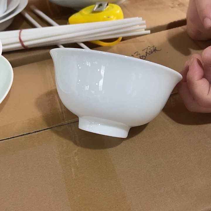瓷片云青4.75英寸米饭碗十个包邮