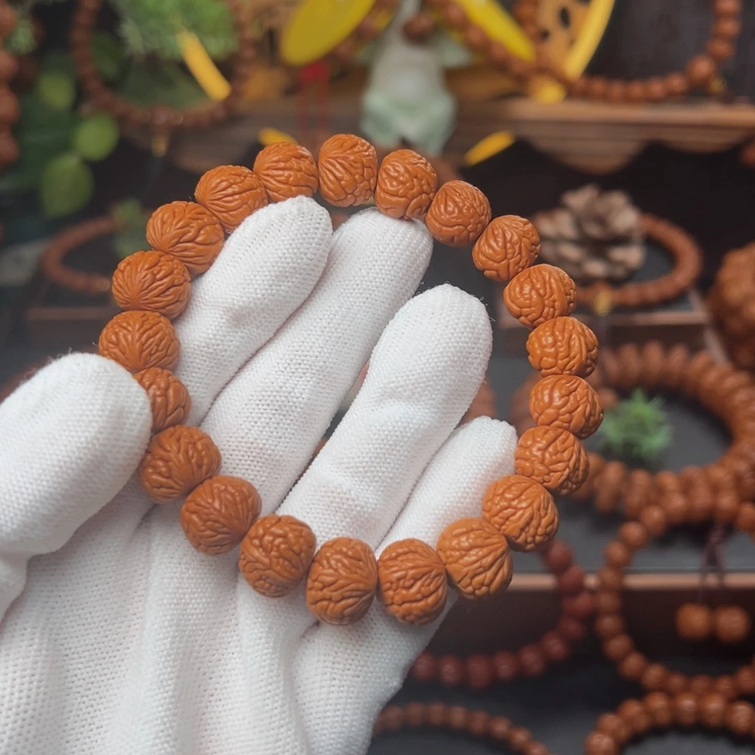 吊坠桃核1.4红皮荔枝手串