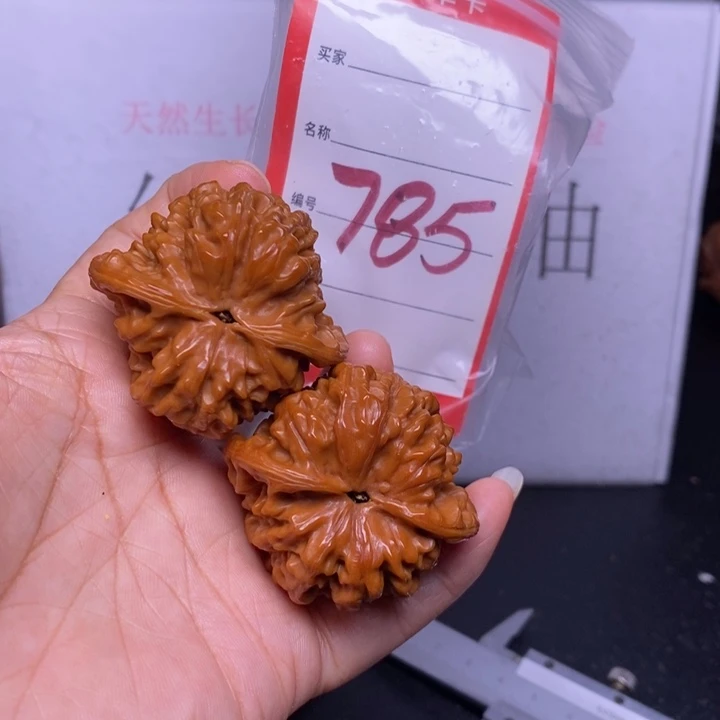 文玩核桃把件785，44官帽