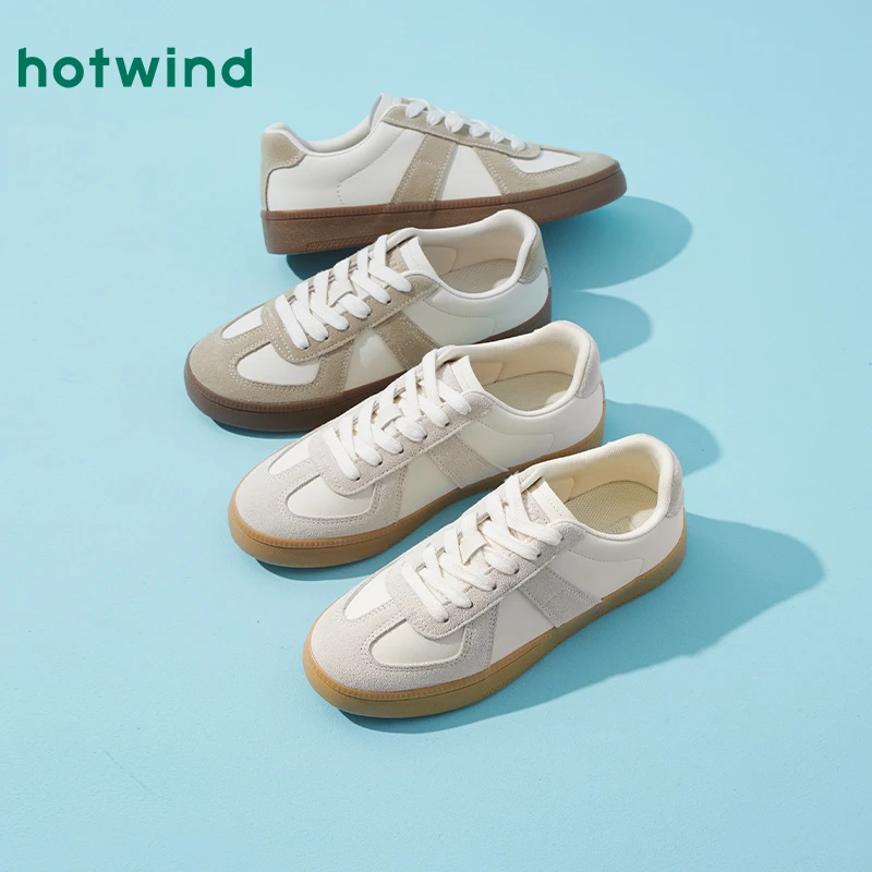 热风商场款女鞋低帮鞋时尚休闲鞋双11返场秋冬保暖新款