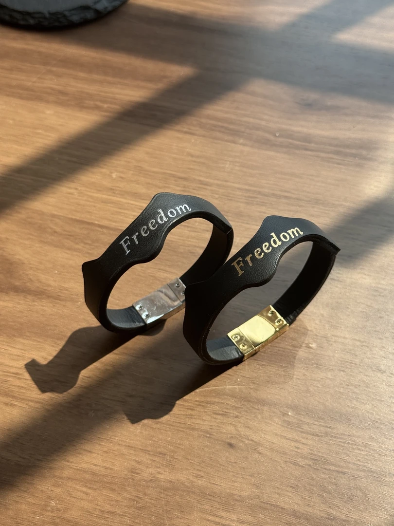 皮质手链 顽皮派对原创设计起伏造型choker手环puppy手链支持刻字