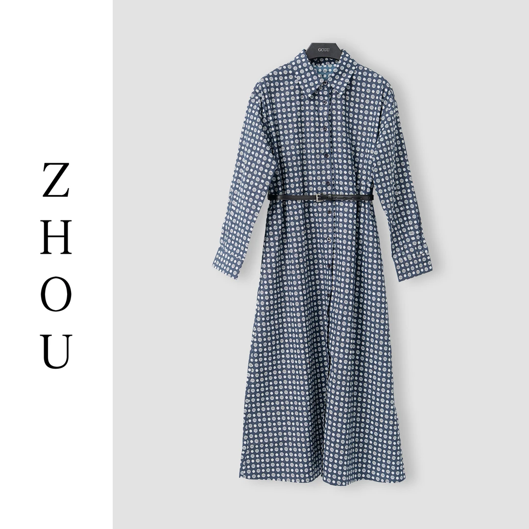 （周哥甄选）深蓝连衣裙-23968