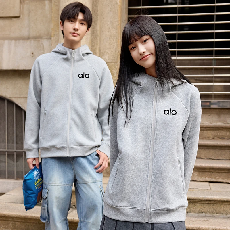 【折扣专享】重磅连帽卫衣运动户外休闲学院风插肩拉链开衫外套