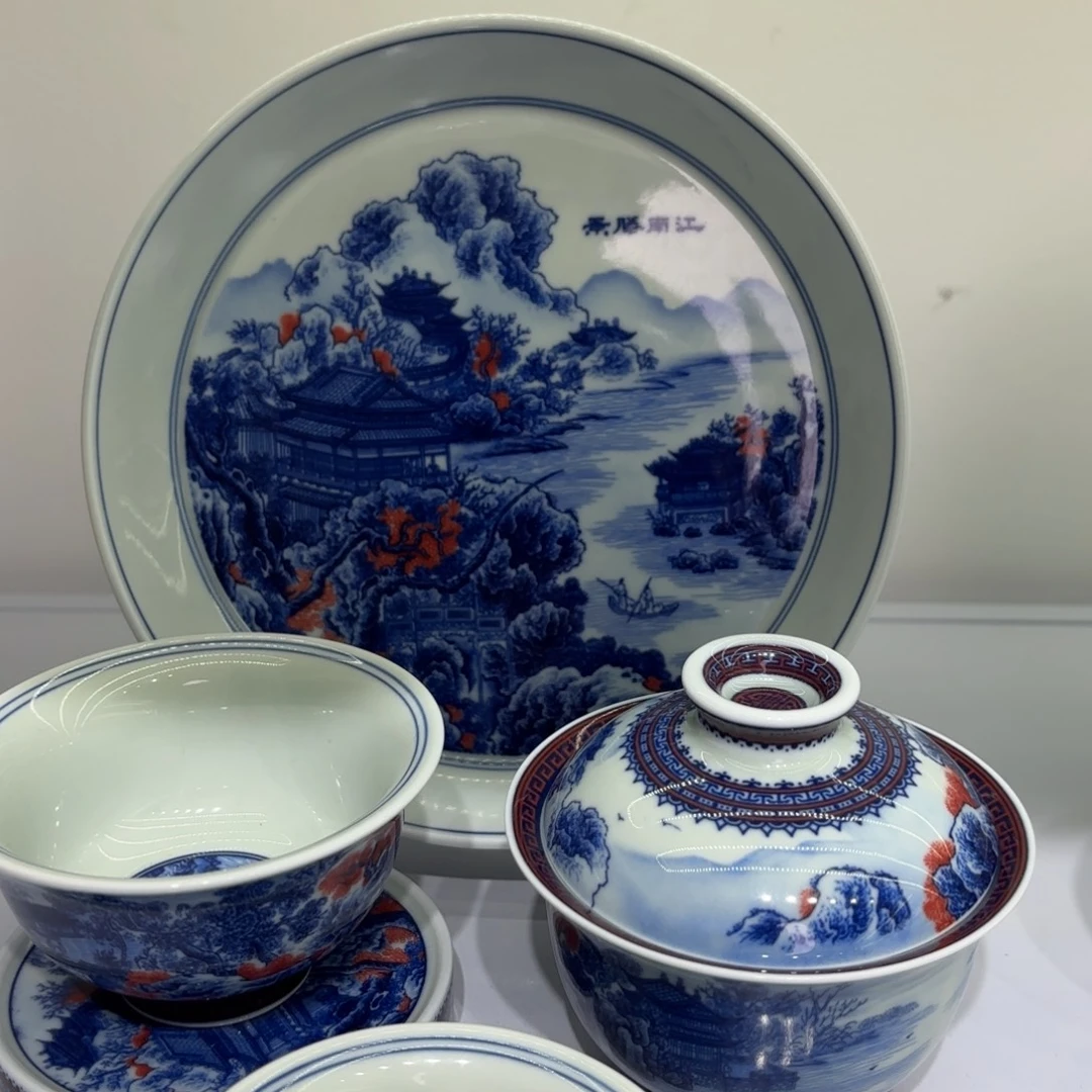 .***l景德镇陶瓷五件套