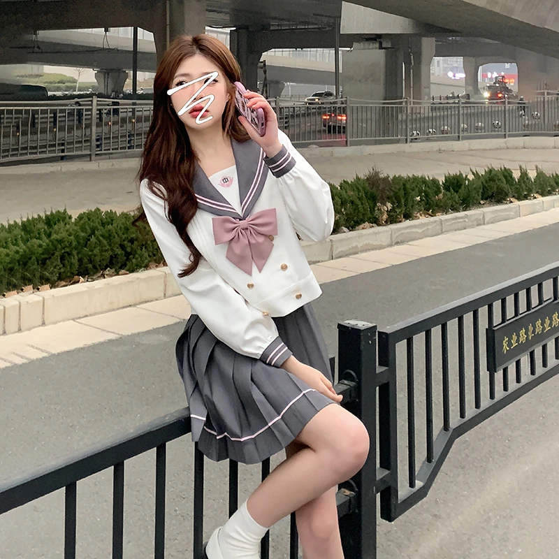 东京岁时记jk新款夏季春秋水手服套装学院风女学生JK制服元气小桃