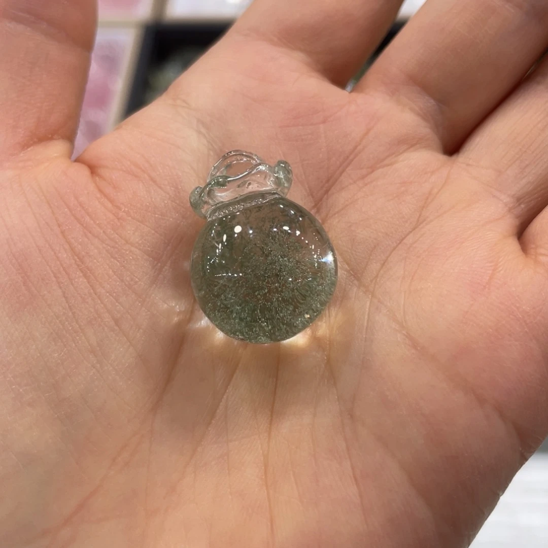 水晶幽灵钱袋子吊坠未镶嵌