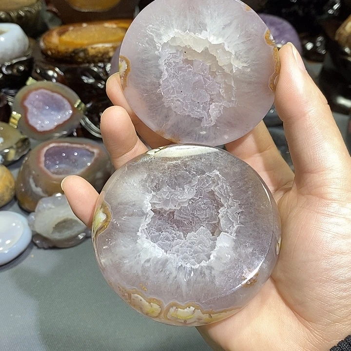 未镶嵌紫晶摆件聚宝盆