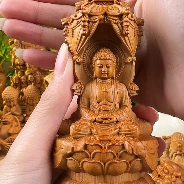 柏木（崖柏）西方三圣