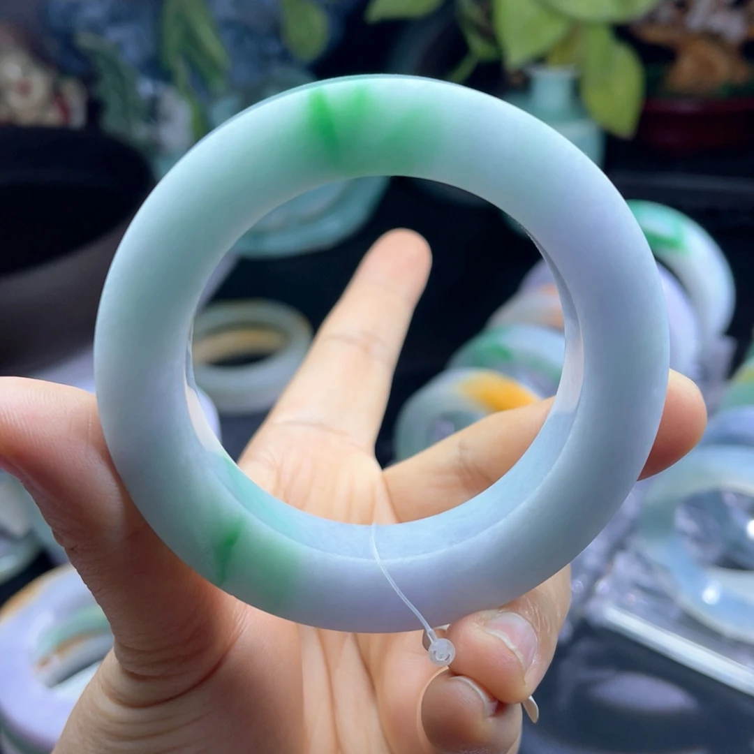 未镶嵌天然翡翠手镯定制定制翡翠
