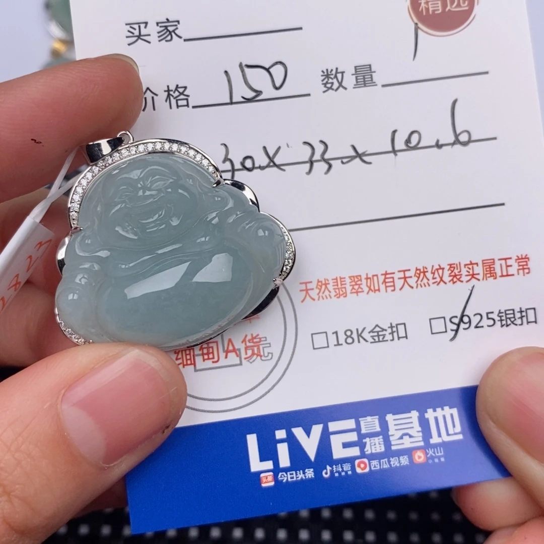 翡翠银S925镶嵌颈饰