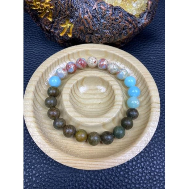 【绿檀寿山款】手串卡8 A272