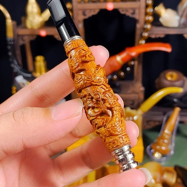 高端定制金丝楠烟嘴