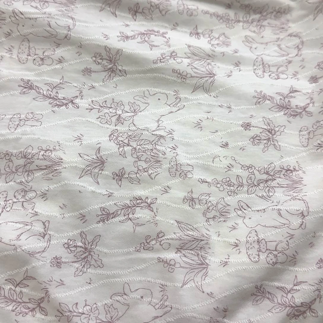 棉51号纯棉兔子提花两米