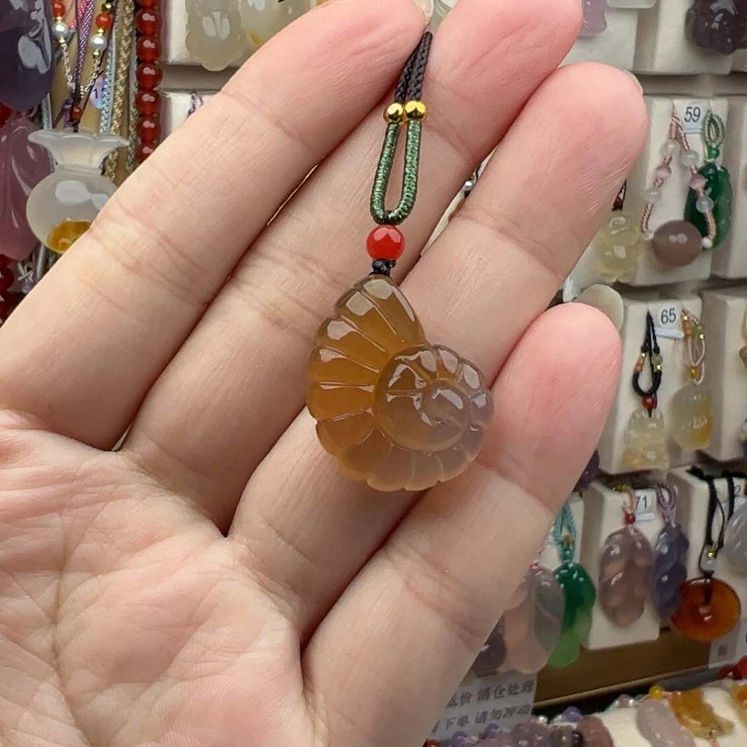 玛瑙/玉髓未镶嵌吊坠(赠链)