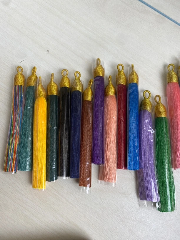 8CM金丝螺纹手工穗用于DIY饰品配件古风装饰吊穗
