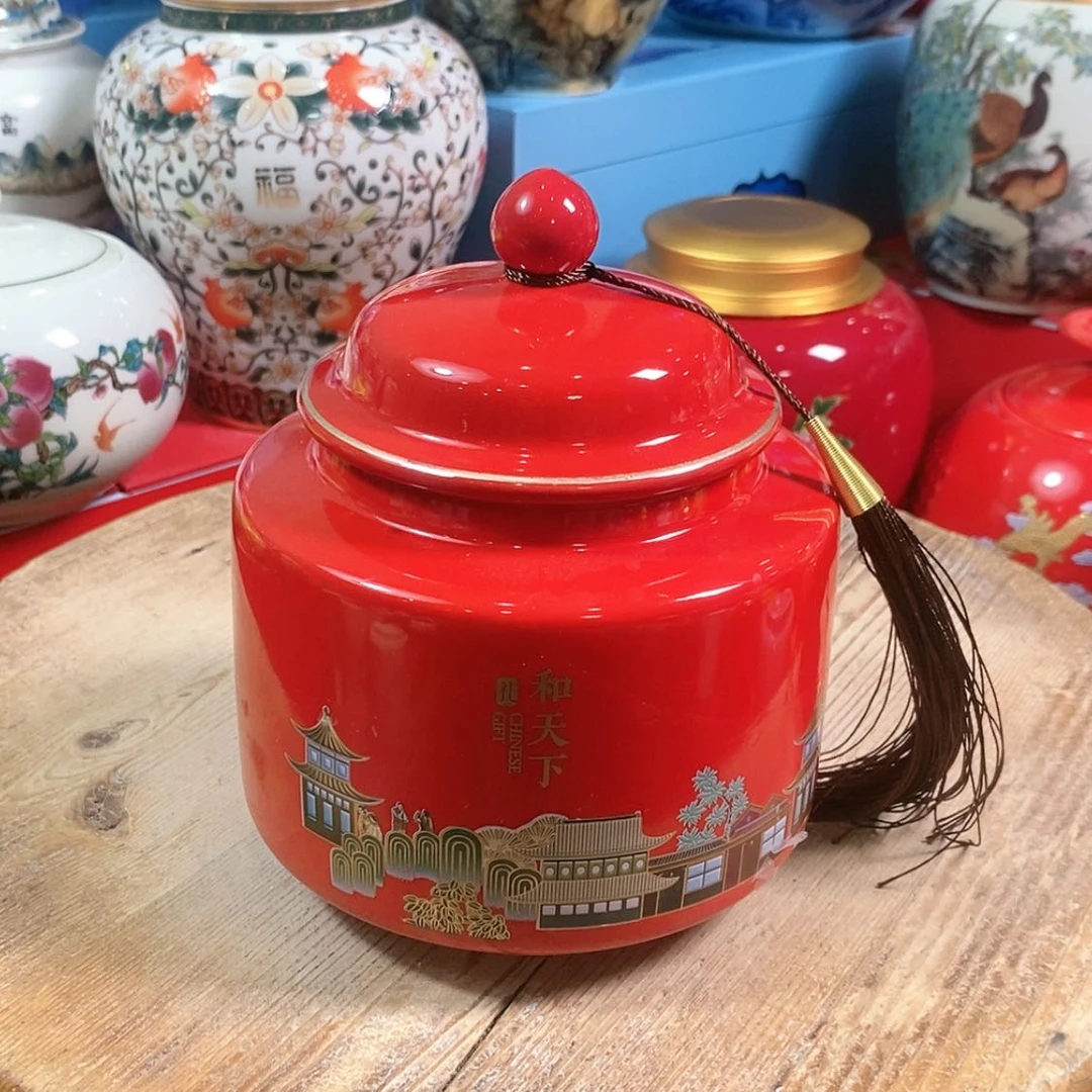 【闪购商品】瓷片陶瓷茶叶罐密封罐