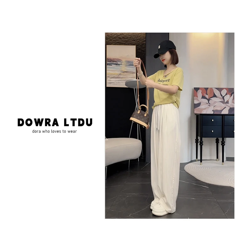 朵拉【米兰清晨】2025年夏季款圆领SH百搭短袖T恤女潮016-6533