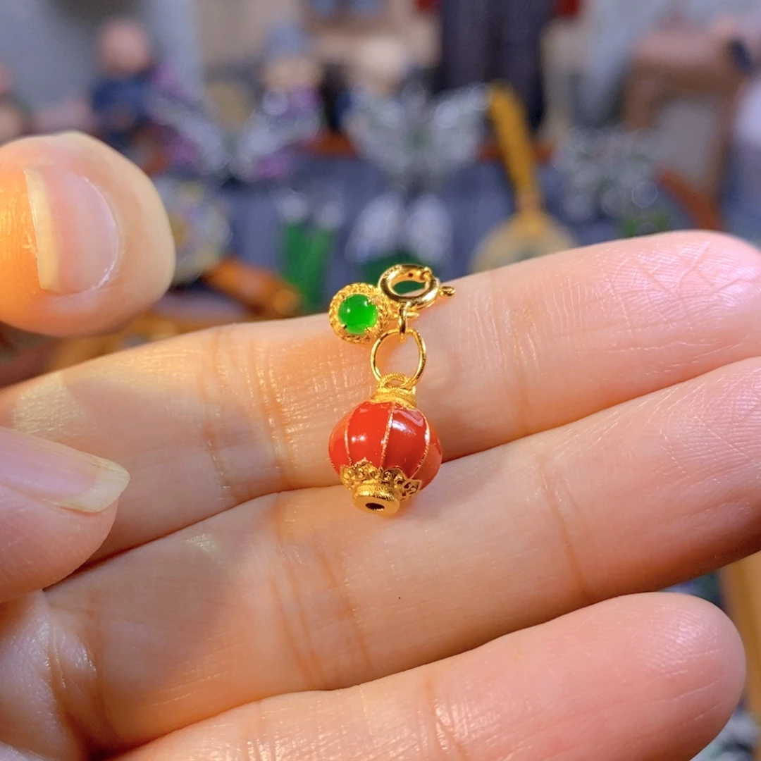 吊坠(不含链)银S925镶嵌翡翠