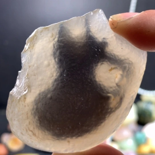 玛瑙/玉髓珠宝奇石合金一颗猫猫