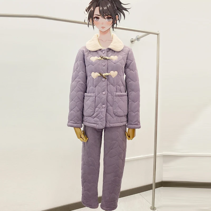 水木花冬季女士睡衣家居服20208