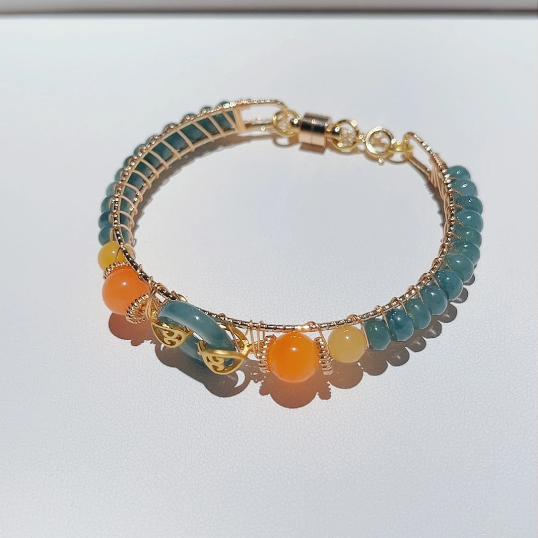 翡翠手链未镶嵌手串