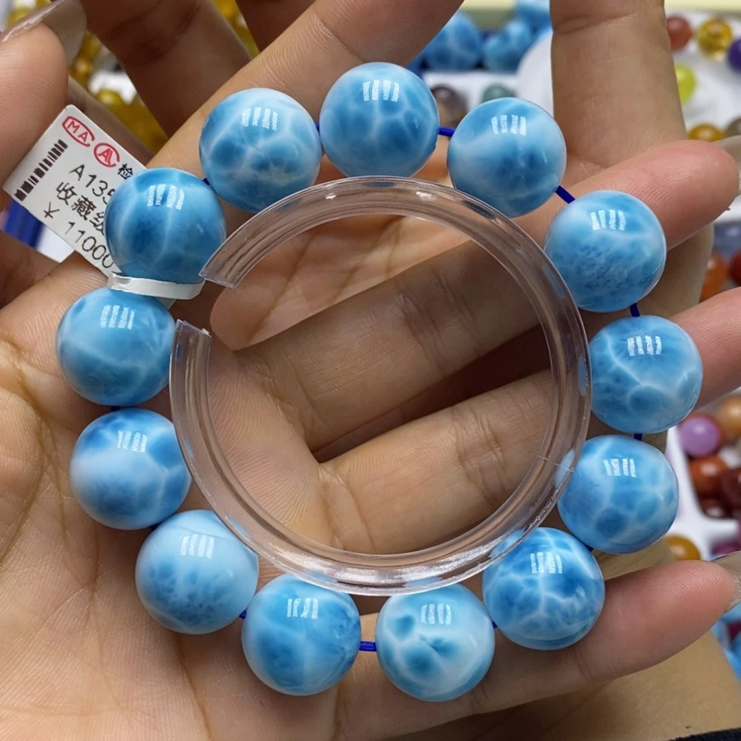 针钠钙石（海纹石）手链未镶嵌