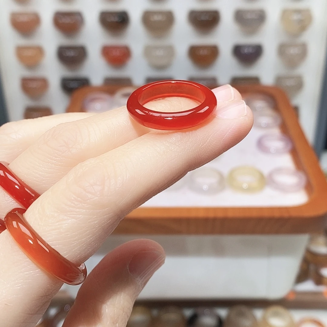 有***鱼玛瑙/玉髓未镶嵌戒指港15