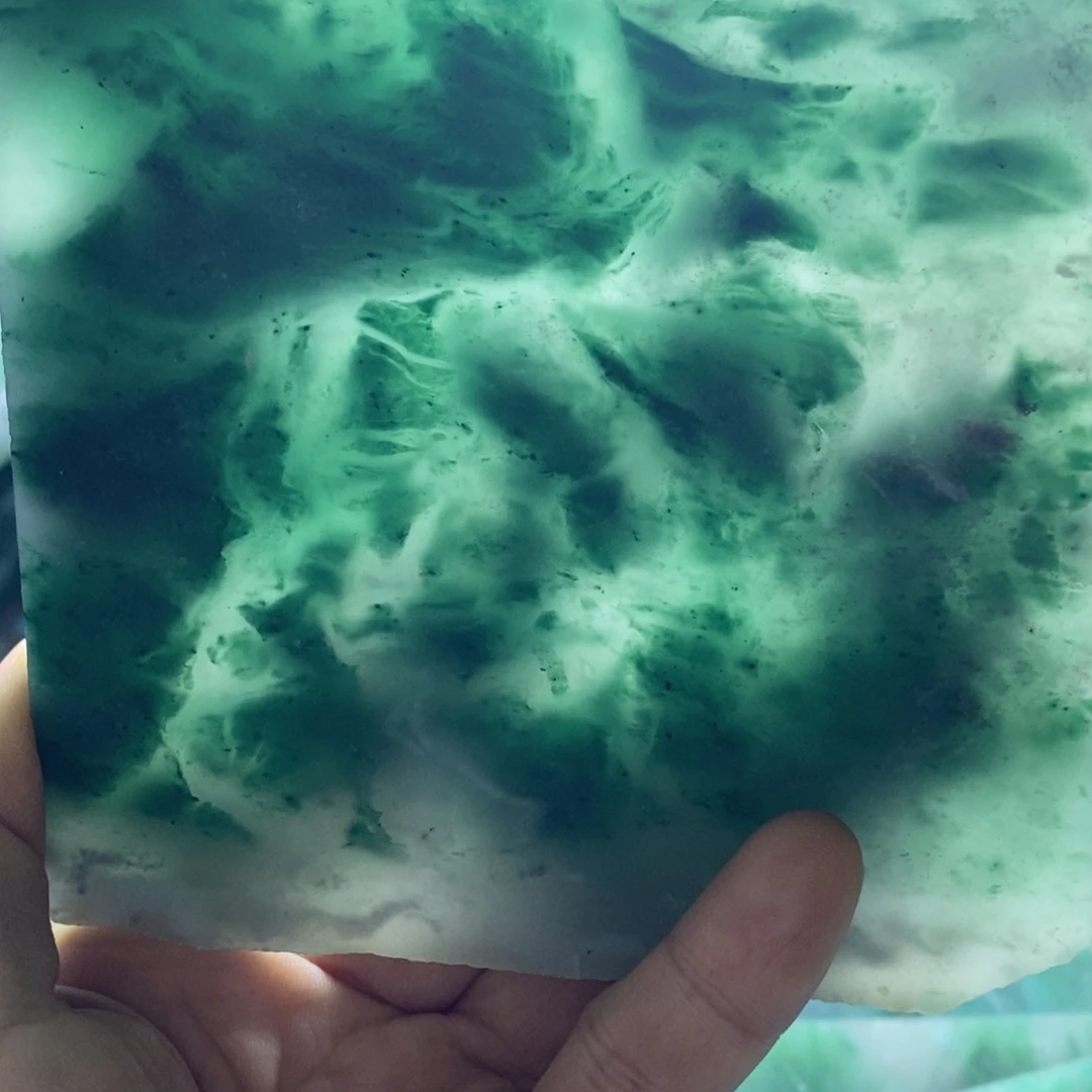静****定制石英质玉（非洲翠）天然非州翠手镯