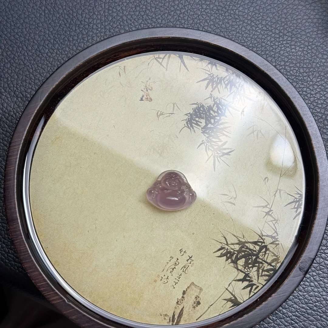 天然玛瑙冰紫色佛公（多样性发货拍一发一）